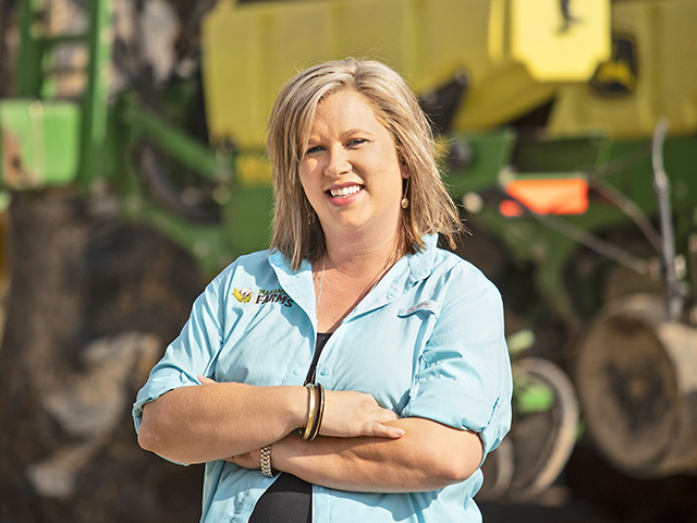 Farm life called, and Karen Edwards answered by switching careers and moving her family across the country to her parents farm in Mississippi. (Progressive Farmer photo by Debra Ferguson)